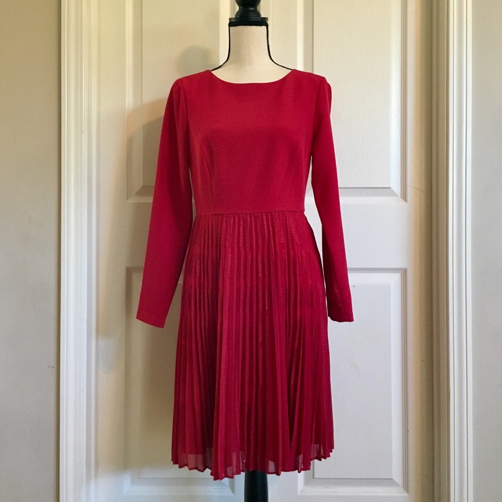 Alex Marie ZAINA Red Long Sleeve Dress